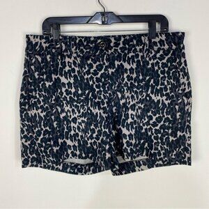 Isaac Mizrahi Leopard Animal Print Chino Shorts